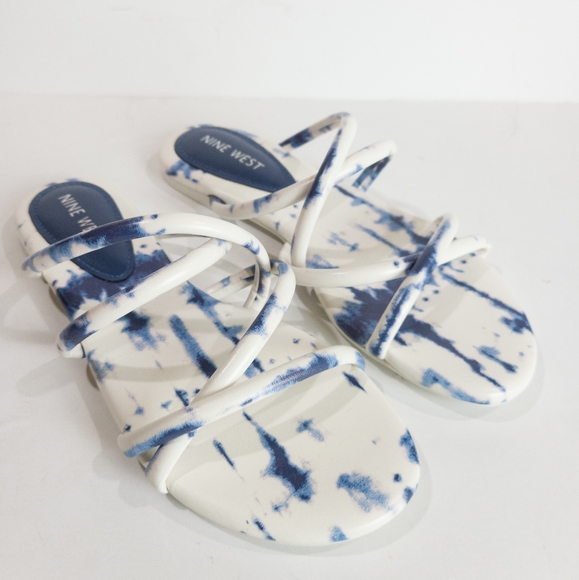 Nine West Beva Criss-Cross Slip-on Flat Sandals-6 - Picture 7 of 8